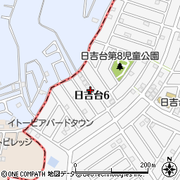 千葉県富里市日吉台6丁目24-6周辺の地図