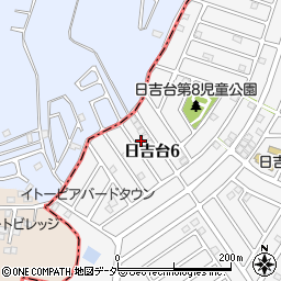 千葉県富里市日吉台6丁目24-14周辺の地図