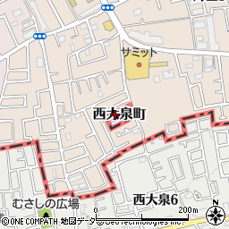 東京都練馬区西大泉町1179周辺の地図