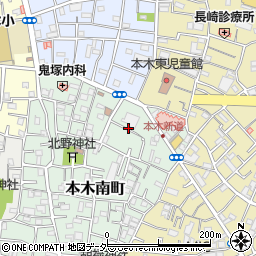 東京都足立区本木南町25周辺の地図