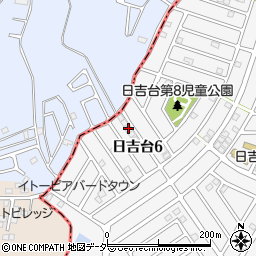 千葉県富里市日吉台6丁目24-8周辺の地図