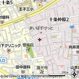 東京都北区十条仲原1丁目18-5周辺の地図