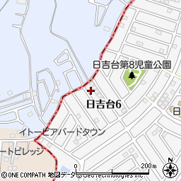 千葉県富里市日吉台6丁目24-12周辺の地図