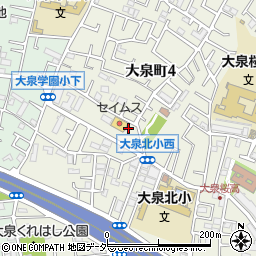 東京都練馬区大泉町4丁目周辺の地図