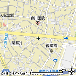 関原一丁目ふれあいコミニュティ周辺の地図
