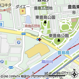 豊島５団地前周辺の地図