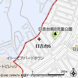 千葉県富里市日吉台6丁目24-9周辺の地図