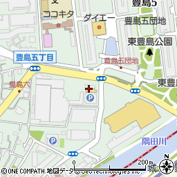 セブンイレブン豊島５丁目店周辺の地図
