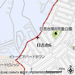 千葉県富里市日吉台6丁目24-11周辺の地図