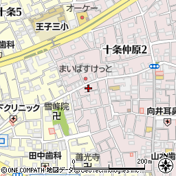 東京都北区十条仲原1丁目18周辺の地図
