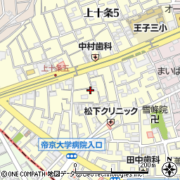 東京都北区上十条4丁目6周辺の地図