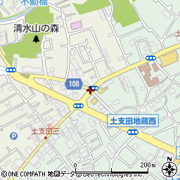 土支田通り交差点周辺の地図