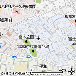 東京都板橋区宮本町45-12周辺の地図