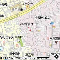 東京都北区十条仲原1丁目18-9周辺の地図