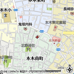 東京都足立区本木南町24周辺の地図
