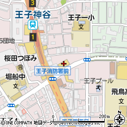 ユニクロ王子神谷店駐車場周辺の地図