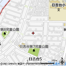 千葉県富里市日吉台周辺の地図