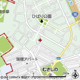 瑞穂町　武蔵野防災会館周辺の地図