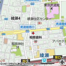 シェーン英会話　綾瀬校周辺の地図