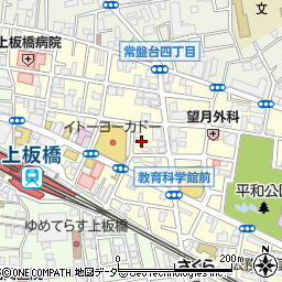 バンビクリーニング常盤台店周辺の地図