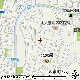 岩田邸_大泉町akippa駐車場周辺の地図
