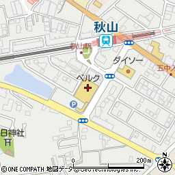 ベルク松戸秋山店周辺の地図