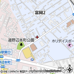 お茶奉行富岡店周辺の地図