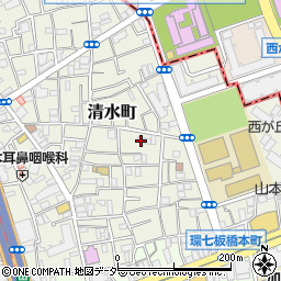 東京都板橋区清水町17周辺の地図