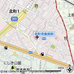 練馬区　北町児童館周辺の地図
