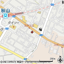 秋山駅前郵便局周辺の地図