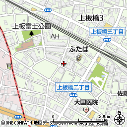 東京都板橋区上板橋2丁目周辺の地図