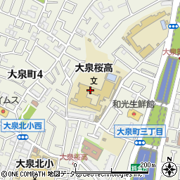 東京都立大泉桜高等学校周辺の地図