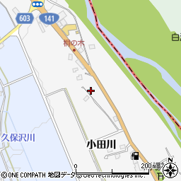 山梨県韮崎市中田町小田川815周辺の地図
