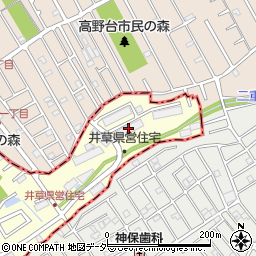 県営鎌ヶ谷井草団地２８－１周辺の地図