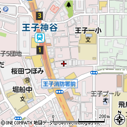 東京都北区王子5丁目7周辺の地図