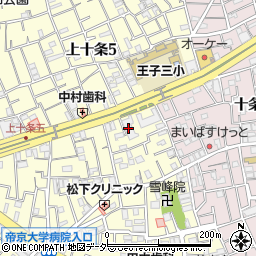 警視庁王子住宅周辺の地図