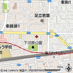 ファミリーマート足立東綾瀬一丁目店周辺の地図