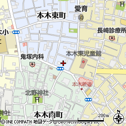 東京都足立区本木東町1周辺の地図