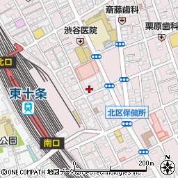 東京都北区東十条3丁目2-25周辺の地図