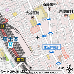 東京都北区東十条3丁目2-24周辺の地図