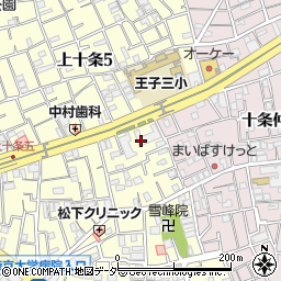 東京都北区上十条4丁目2周辺の地図