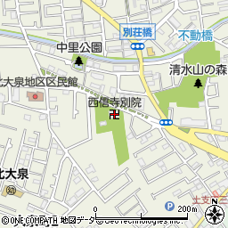 西信寺別院大泉霊園周辺の地図