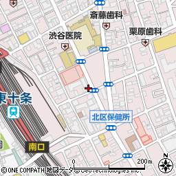 東京都北区東十条3丁目2-21周辺の地図