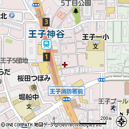 東京都北区王子5丁目8周辺の地図