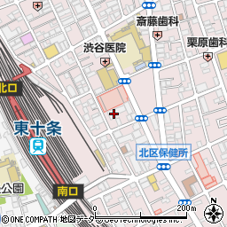 東京都北区東十条3丁目2-3周辺の地図