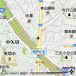 千葉県松戸市中矢切623周辺の地図