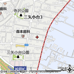 千葉県松戸市三矢小台2丁目15周辺の地図