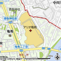 コイデカメラアリオ亀有店周辺の地図