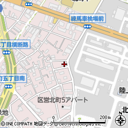 東京都練馬区北町周辺の地図