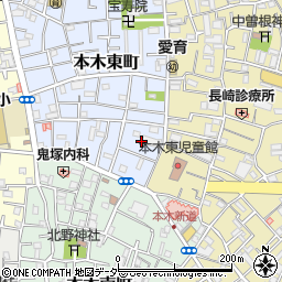 東京都足立区本木東町2周辺の地図